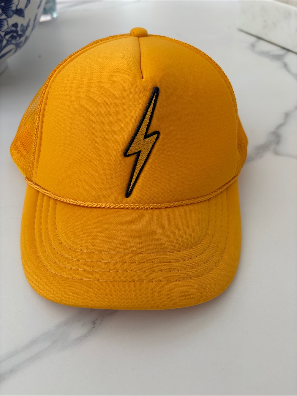 Aviator Nation Yellow Lightning Bolt Trucker Hat